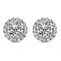 1.50 ct Round Cut Cubic Zirconia Stud Earrings in Screw Back 1.50 ct Round Cut Cubic Zirconia Stud Earrings in Screw Back